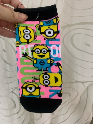 Minions socks adult size