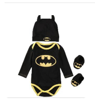 Batman baby custom suit clothes set 9/12 m