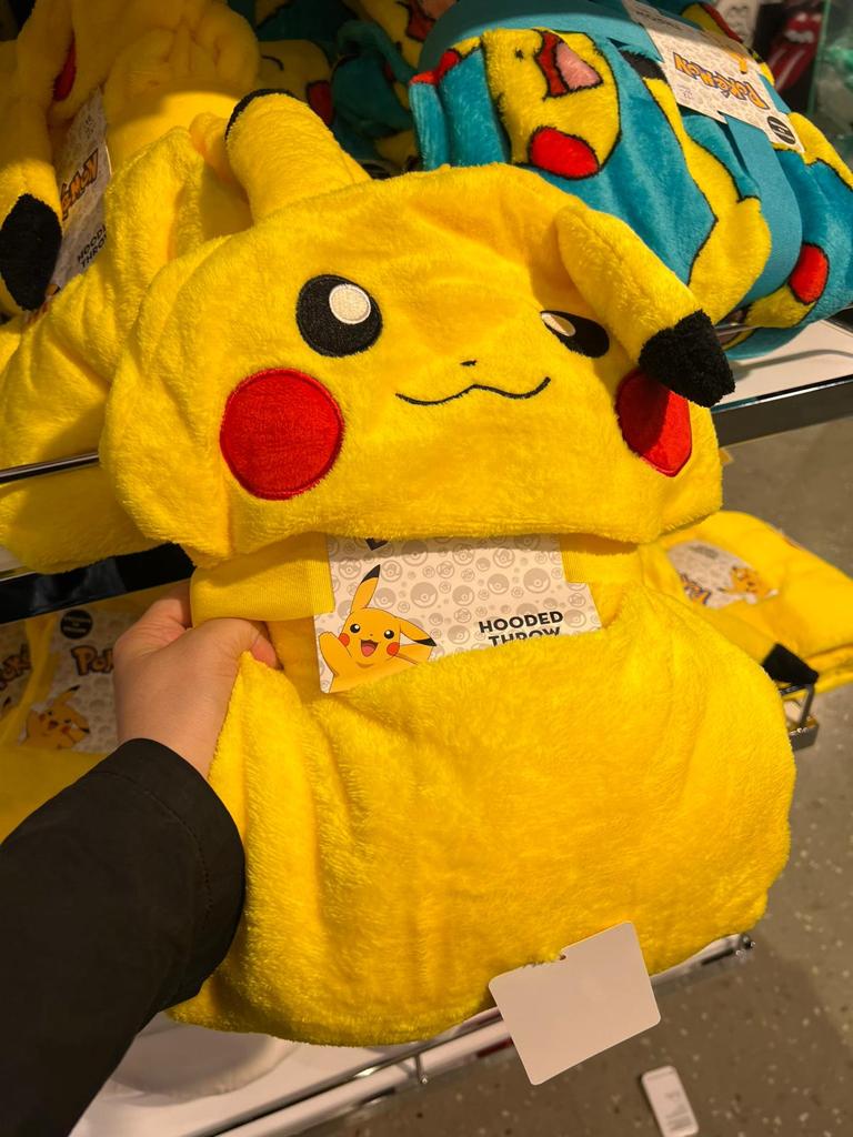 Pokemon hoodie blanket