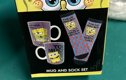 Sponge boop mug socks set