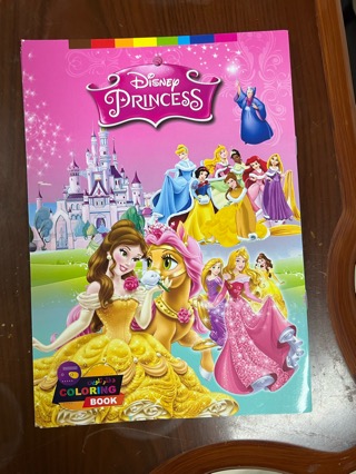 Princess book coloring