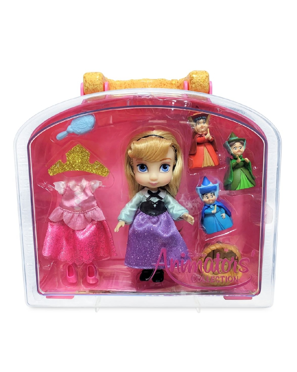 Aurora play set Animators' Collection Mini Doll Play Set – Sleeping Beauty – 5''