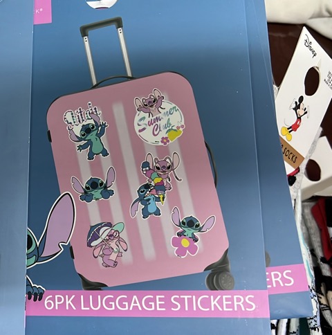 Stitch luggage stickers