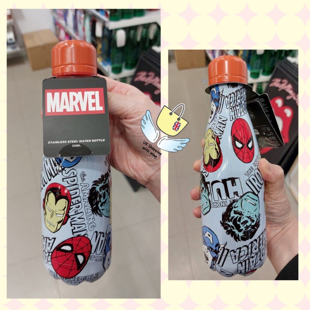 Marvel bottle Spiderman hulk