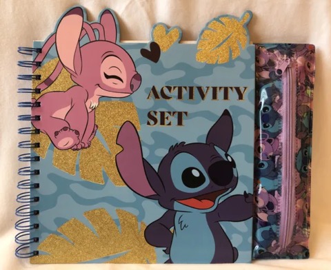 Stitch notebook set & pencils case