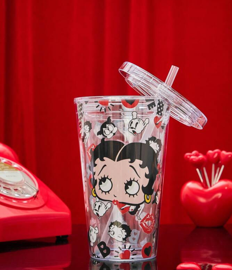 Betty boop straw